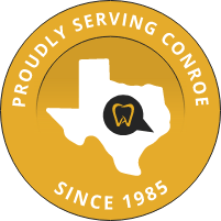 Proudly Serving Conroe Since 1985 badge